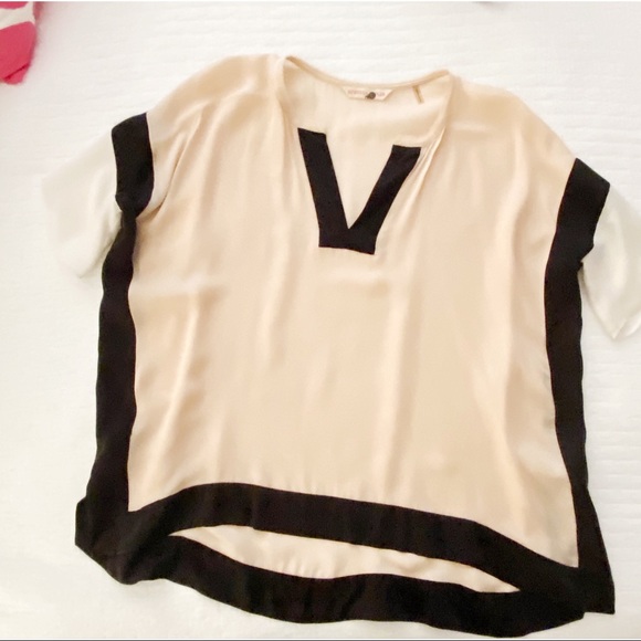 Rebecca Taylor Seer Pink, Black & White Silk Tunic - Picture 3 of 6